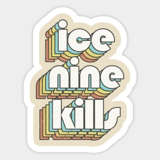 vintage color ice nine kills Sticker